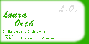 laura orth business card